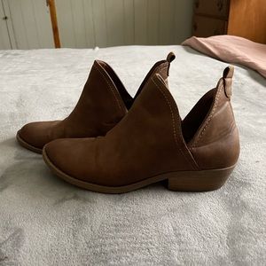 Brown ankle booties